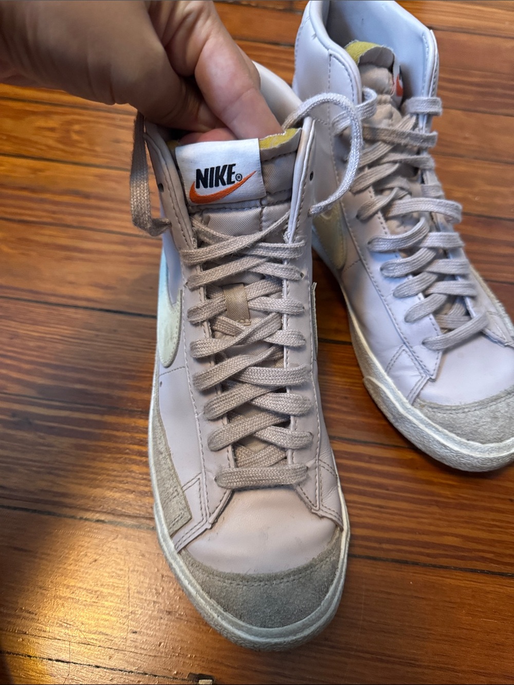 Nike High-Top Sneakers in Light Purple
